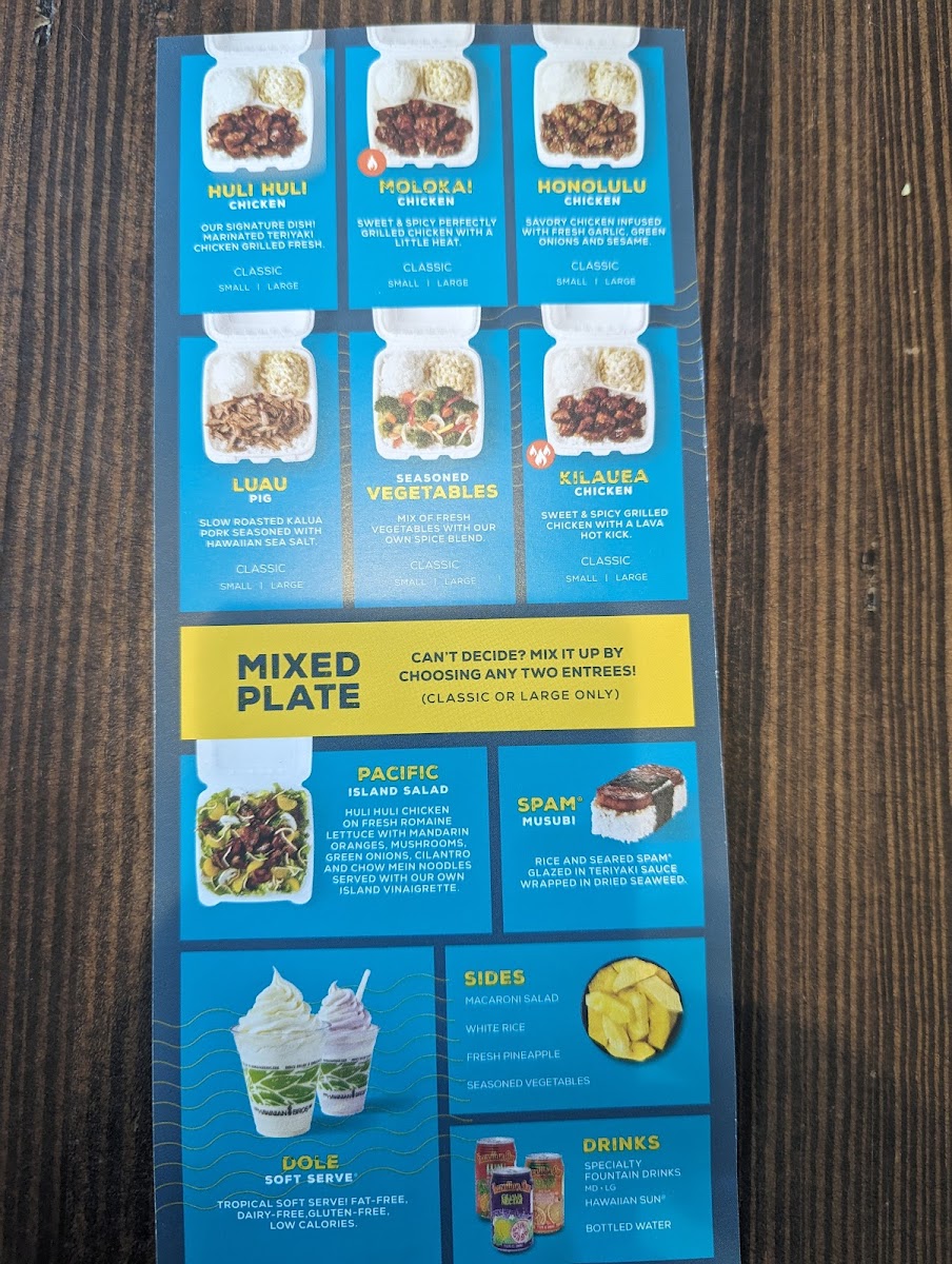 Hawaiian Bros Menu - Image 3